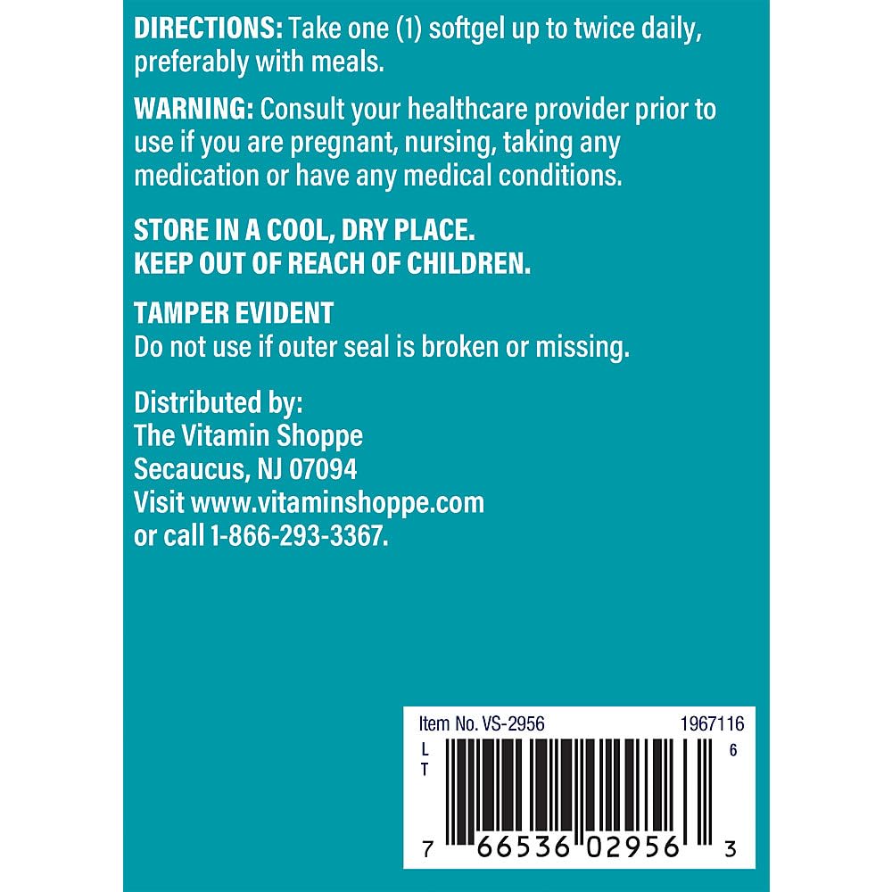 The Vitamin Shoppe Evening Primrose Oil 1,300MG, Natural Source of GLA (Gammia Linolenic Acid), Supplement for Women's Health & Hormonal Balance (240 Softgels)