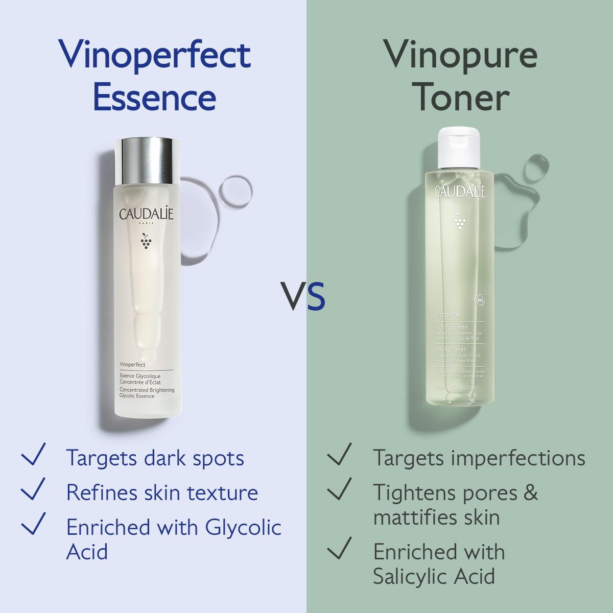 Caudalie Vinoperfect Brightening Essence, Glycolic Acid Toner (150 mL)