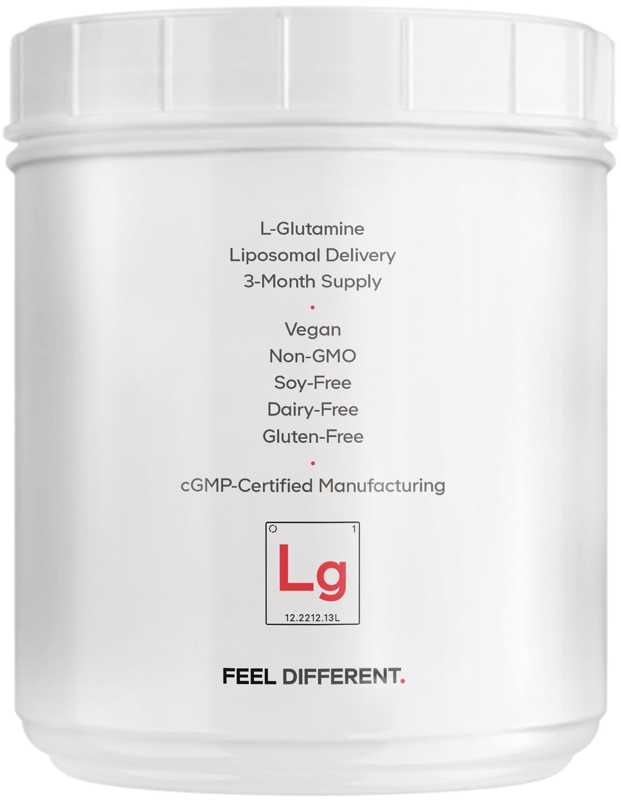 Codeage Liposomal L-Glutamine Powder - High-Potency L-Glutamine 5,000 mg per Serving - 3-Month Supply - Liposomal Delivery, Free-Form Amino Acid, Unflavored Glutamine - Non-GMO Gluten-Free - 16.67 oz