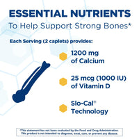 Thumbnail for Citracal Slow Release- Calcium 1200 mg with Vitamin D3, Magnesium, Calcium Supplement, Bone Health Support, Take Once Daily Caplet, 185 Count