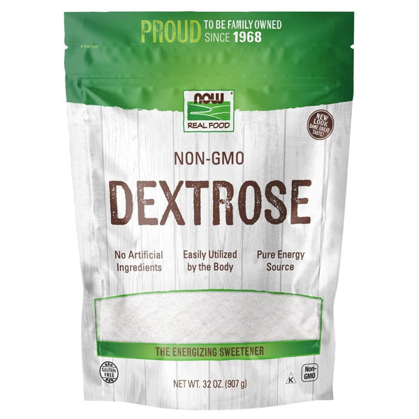 Image 1 of NOW Foods, Dextrose, Pure and Natural Sweetener, Easily Utilized by the Body, Energy Source, 32-Ounce (Packaging May Vary)