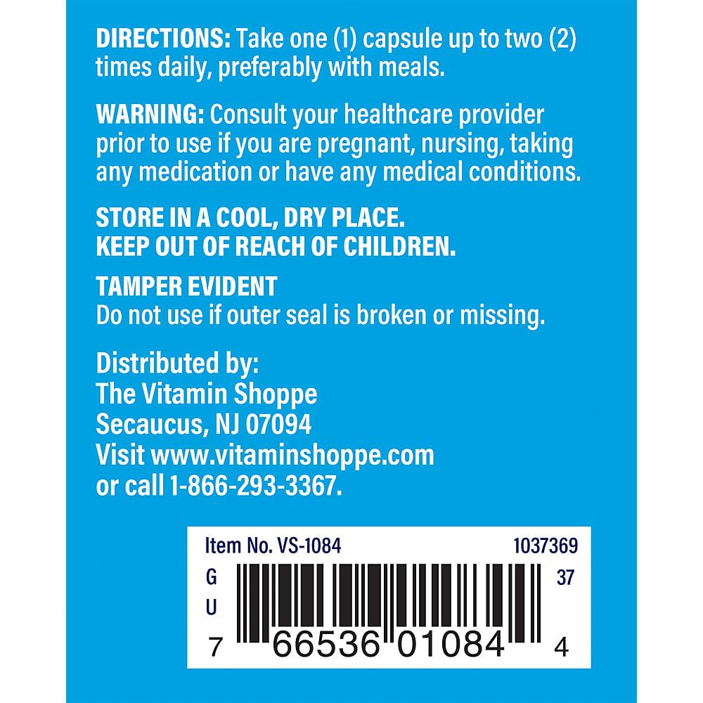 The Vitamin Shoppe Magnesium Citrate 160MG - Muscle Relaxation, Bone Health & Energy Production, Highly Absorbable (100 Capsules)