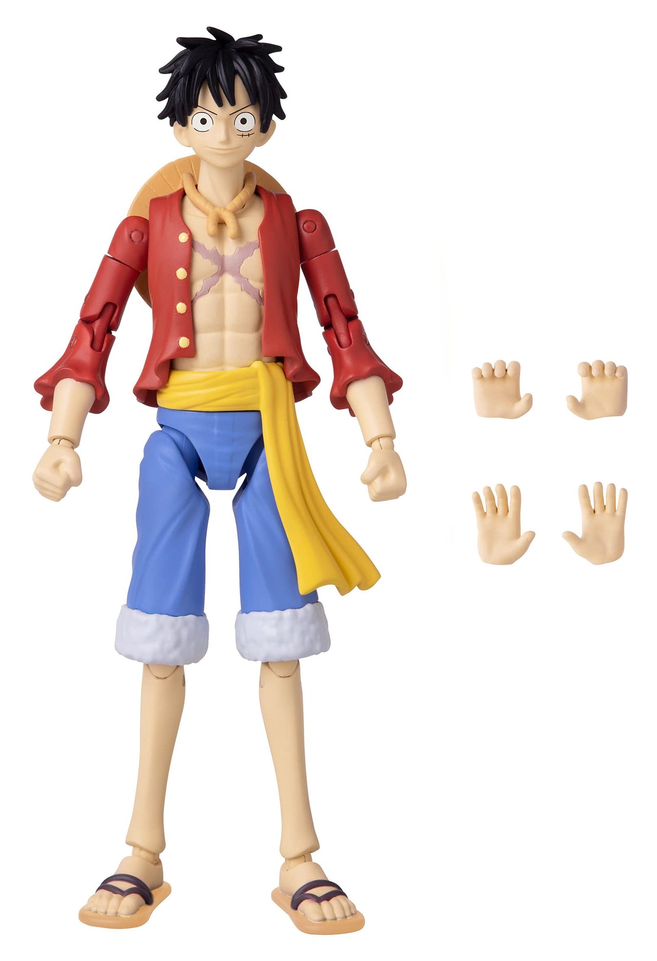 Anime Heroes Monkey D. Luffy Action Figure 36931, Multicolor, One Piece