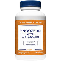Thumbnail for The Vitamin Shoppe Melatonin - Sleep Support, Restful Sleep & Healthy Sleep Cycle, Natural Sleep Aid (240 Capsules)