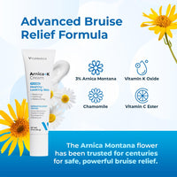 Thumbnail for VitaMedica Arnica Cream - Arnica Montana + Vitamin K Oxide Bruise Cream - Sensitive Skin Formula - Undereye - 0.5 ounces