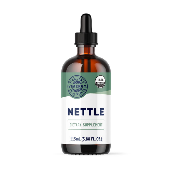 Vimergy Nettle Liquid Supplement, 57 2mL (2 Droppers or 48-54 Drops) Servings (200mg Extract Per Serving) – Promotes Bone Health* – USDA Certified Organic, Vegan, Gluten-Free – 115 mL