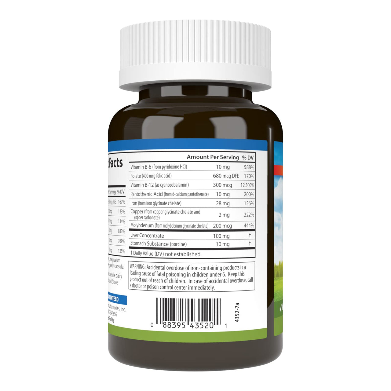 Carlson - Women's Iron Restore, 28 mg Iron + B Vitamins, Menstrual Support, Iron Absorption & Women's Health, 180 Capsules