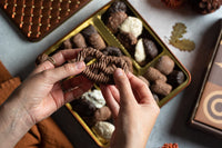Thumbnail for Chocolate Gift Basket, Candy Food Arrangement Platter, Gourmet Snack Box, Holiday Present Idea, Corporate Him & Her, Men Women Sympathy Family Parties & Get Well- Bonnie & Pop
