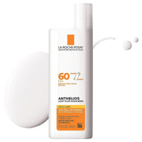 Thumbnail for La Roche-Posay Anthelios Light Fluid Facial Sunscreen SPF 60, Lightweight Sunscreen For Face, Fluid Texture, Broad Spectrum SPF + Antioxidants, Oil Free & Oxybenzone Free, Travel Size 1.7 Fl. Oz.