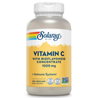 Thumbnail for SOLARAY Vitamin C 1000mg with Bioflavonoids Concentrate - Vitamin C Capsules with Rose HIPS and Acerola Cherry - Antioxidant, Heart Health and Immune Support Supplement, Vegan, Non-GMO, 250 Servings