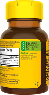 Thumbnail for Nature Made B1 100 Mg 100 Count (5 Pack)