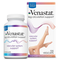 Thumbnail for Body Gold Venastat - Leg Vein Support Supplements, Circulation Supplements with Horse Chestnut & Diosmin for Men & Women, Healthy Blood Flow - 105 Veggie Capsules