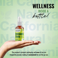 Thumbnail for California Natural Immunity Shots 1oz Bottle, Organic Ginger Root, Oregano Oil - Potent & Pure Immune System Booster - Immune System Support & Wellness Shot (Pack of 1)