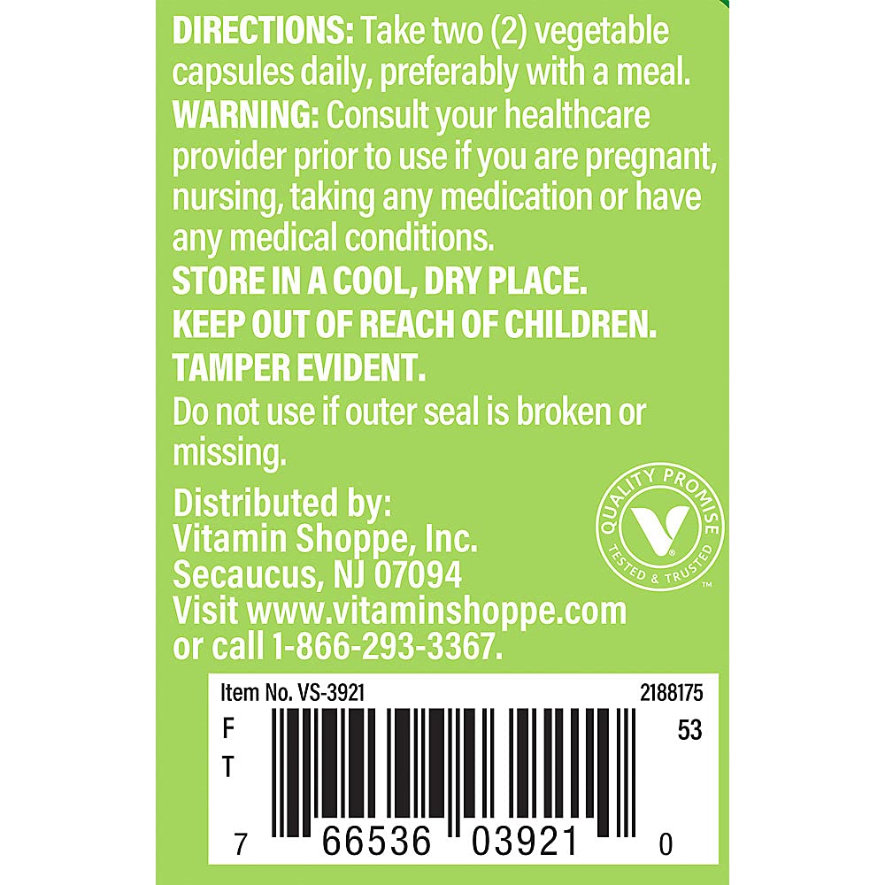 The Vitamin Shoppe Lion's Mane Nootropic Mushroom Formula for (120 Vegetable Capsules)
