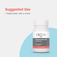 Thumbnail for Allergy Research Group ARG Pregnenolone 50 mg - Micronized Hormone Precursor Support - Highly Bioavailable - Hypoallergenic - 60 Servings - 60 Scored Tablets
