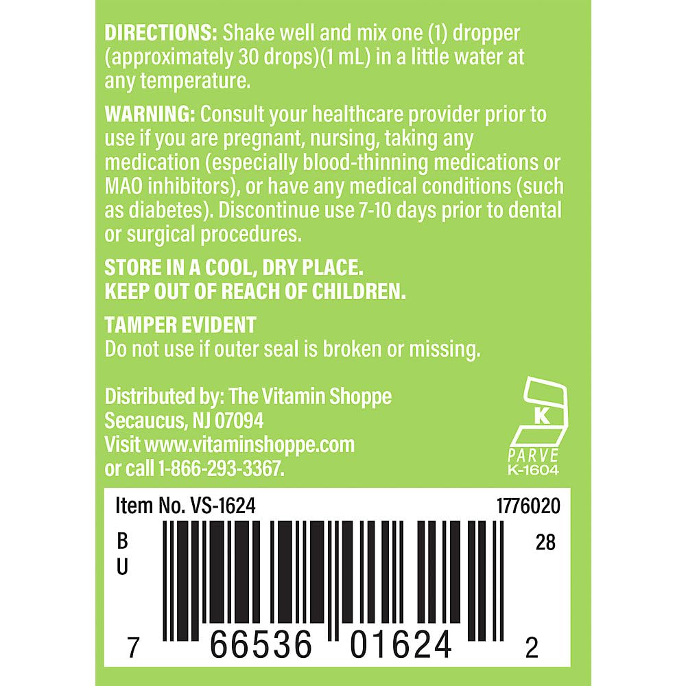 The Vitamin Shoppe Ginkgo Biloba - Memory Support, Mental Clarity & Circulation, Standardized Extract