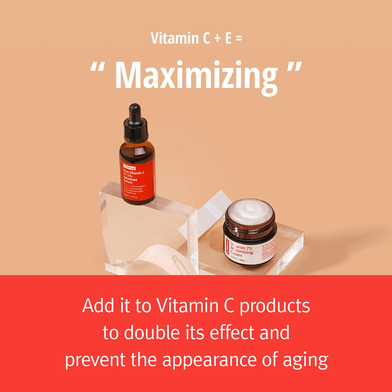 BY WISHTREND] Vitamin 75 maximizing cream, facial moisturizers, vitamin C&E, 50ml | All skin type, light-texture, refreshing-finish