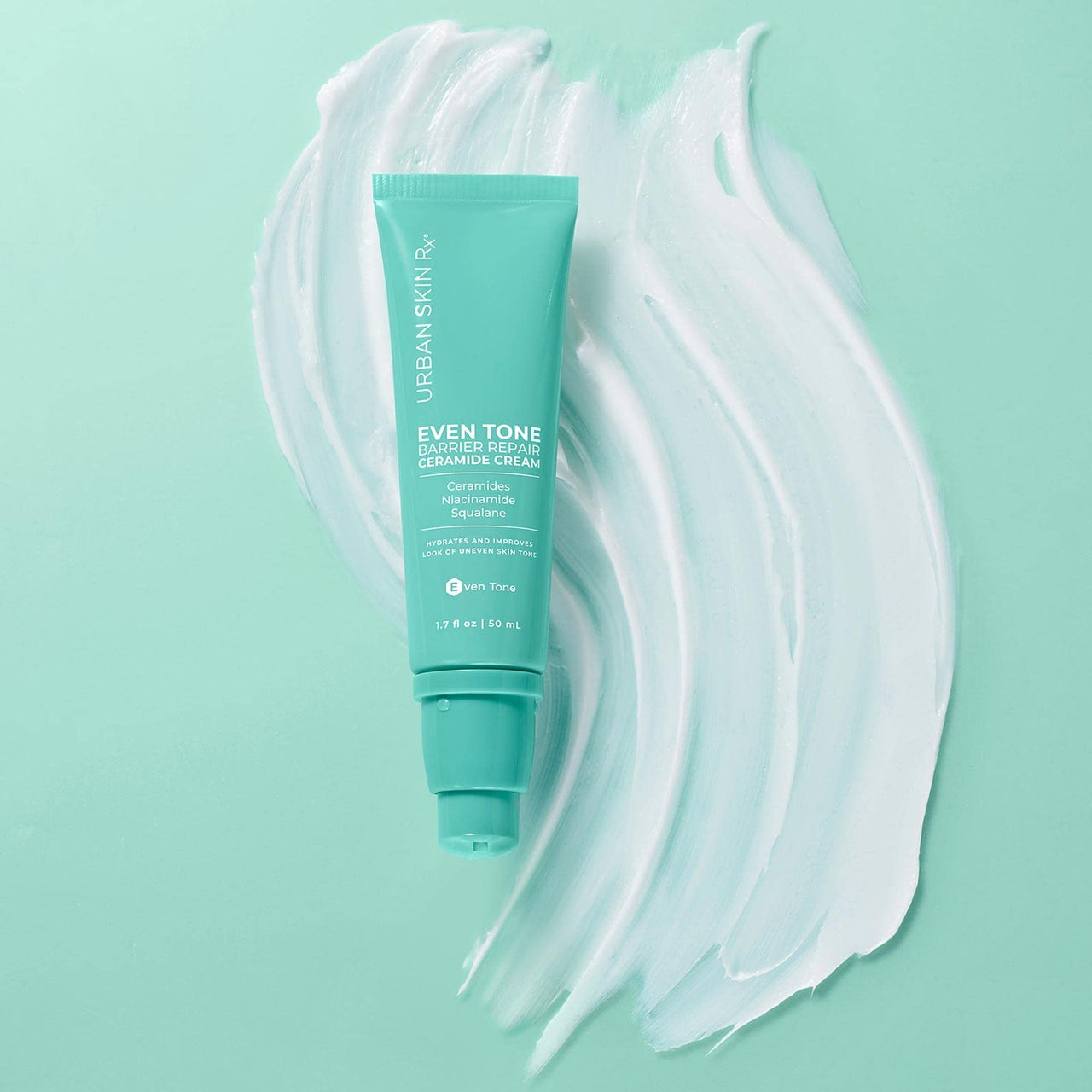 Urban Skin Rx® Even Tone Barrier Repair Ceramide Lightweight Multitasking Hydrator Cream with Niacinamide & Squalane, Replenishes Moisture, Improves the Look of Damaged, Uneven Skin Tone, 1.7 Fl Oz