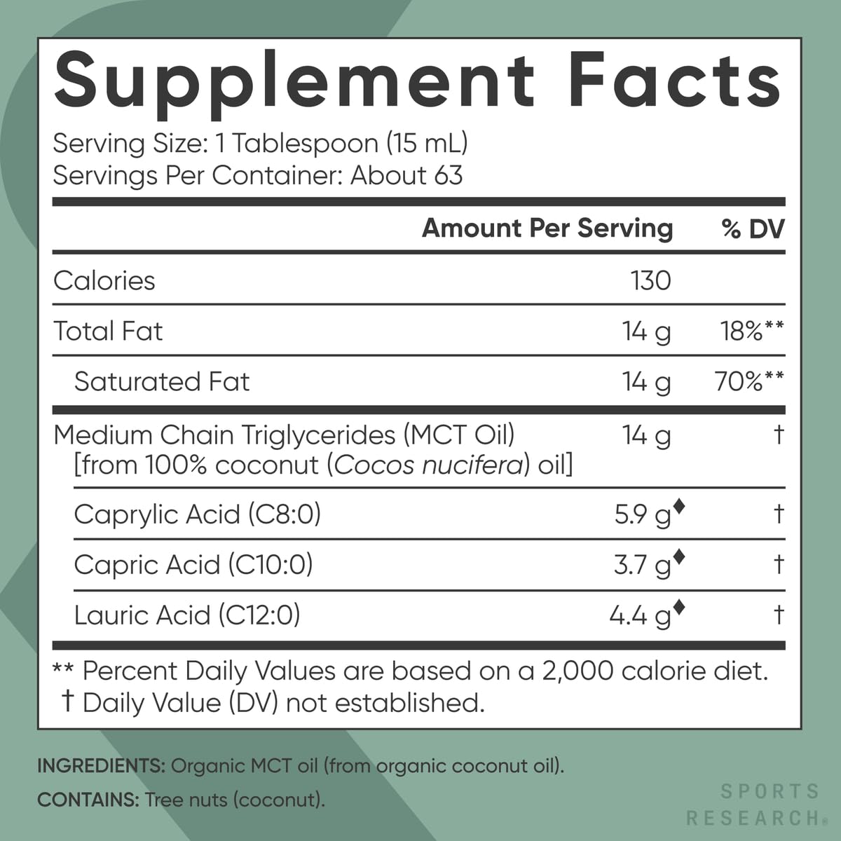 Sports Research® Brain Fuel Pack - Extra Strength Alpha GPC 630mg + Omega-3 Krill Oil 500mg Mini Gels + Organic MCT Oil (C8, C10, C12)