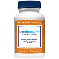Thumbnail for The Vitamin Shoppe Cereboost Supports Memory, Attention, Cognitive Performance, (60 Vegetable Capsules)
