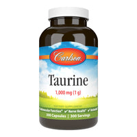 Thumbnail for Carlson - Taurine, Free-Form Amino Acid, Support, Nerve Health & Muscle Function, 300 Capsules