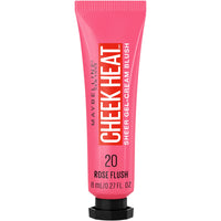 Thumbnail for Maybelline Cheek Heat Gel-Cream Blush Makeup, lightweight, Breathable Feel, Sheer Flush Of Color, Natural-Looking, Dewy Finish, Oil-Free, Rose Flush, 1 Count