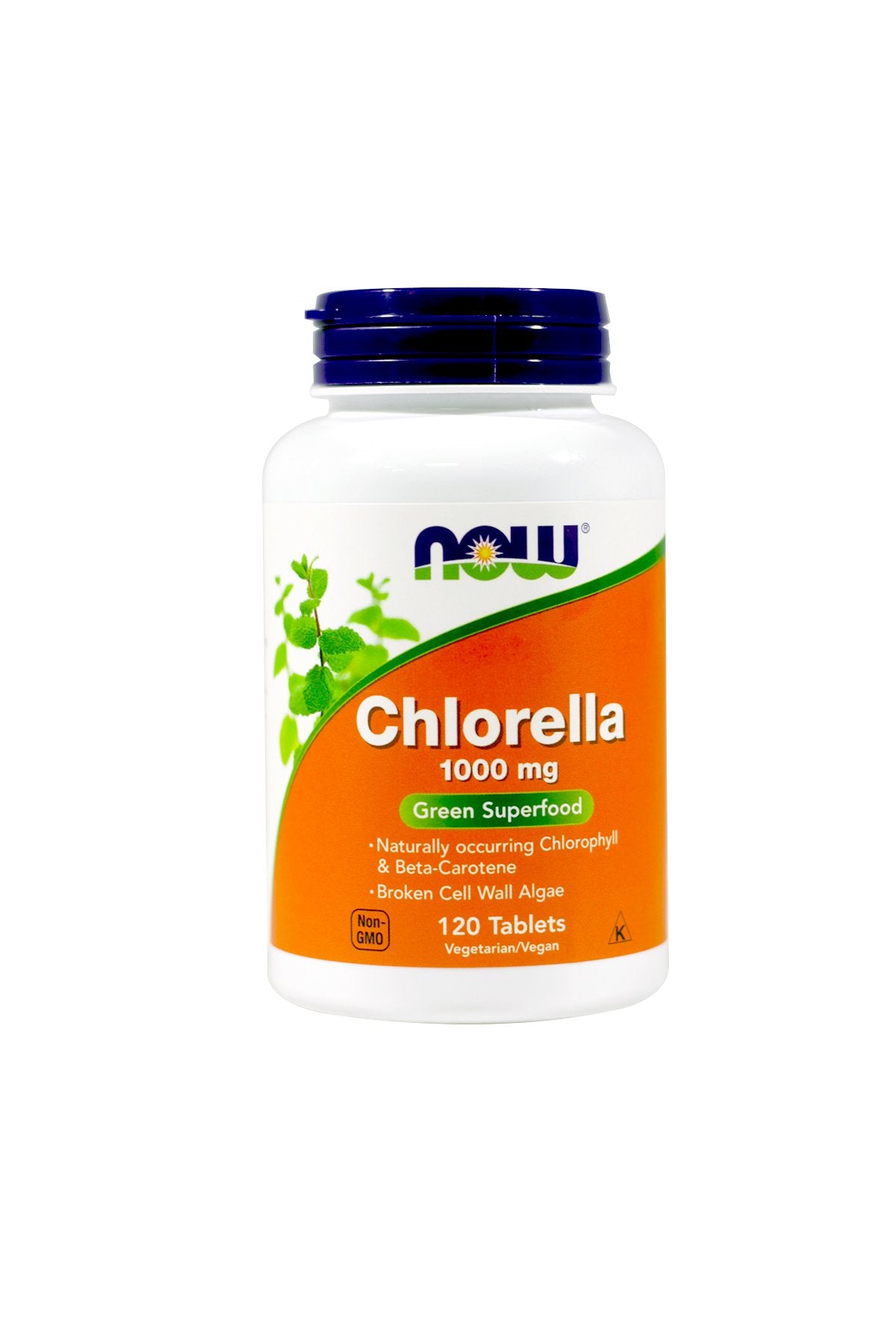NOW Foods Chlorella 1000mg 120 Tablets (Pack of 2)