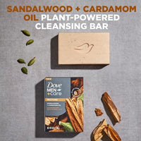 Thumbnail for Image 2 of DOVE MEN + CARE Cleansing Bar Soap Sandalwood + Cardamom Oil 5 oz Pack of 8