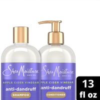 Thumbnail for SheaMoisture Anti-Dandruff Shampoo & Conditioner – Apple Cider Vinegar, Shea Butter, 3% Salicylic Acid for Itchy Scalp Relief, 13 Oz Ea