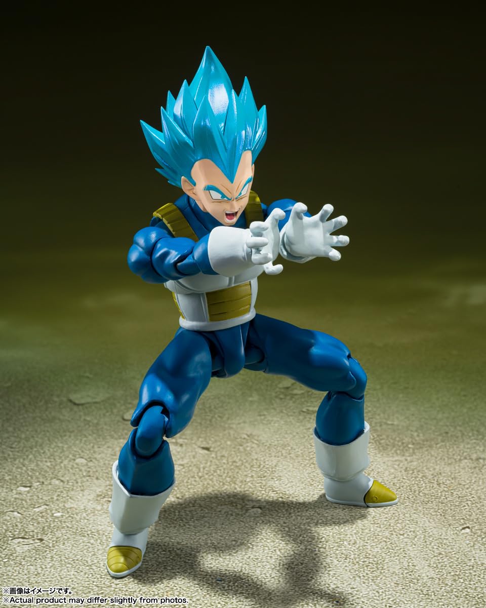 TAMASHII NATIONS - Dragon Ball Super - SSGSS Vegeta -Unwavering Saiyan Pride- S.H.Figuarts Action Figure