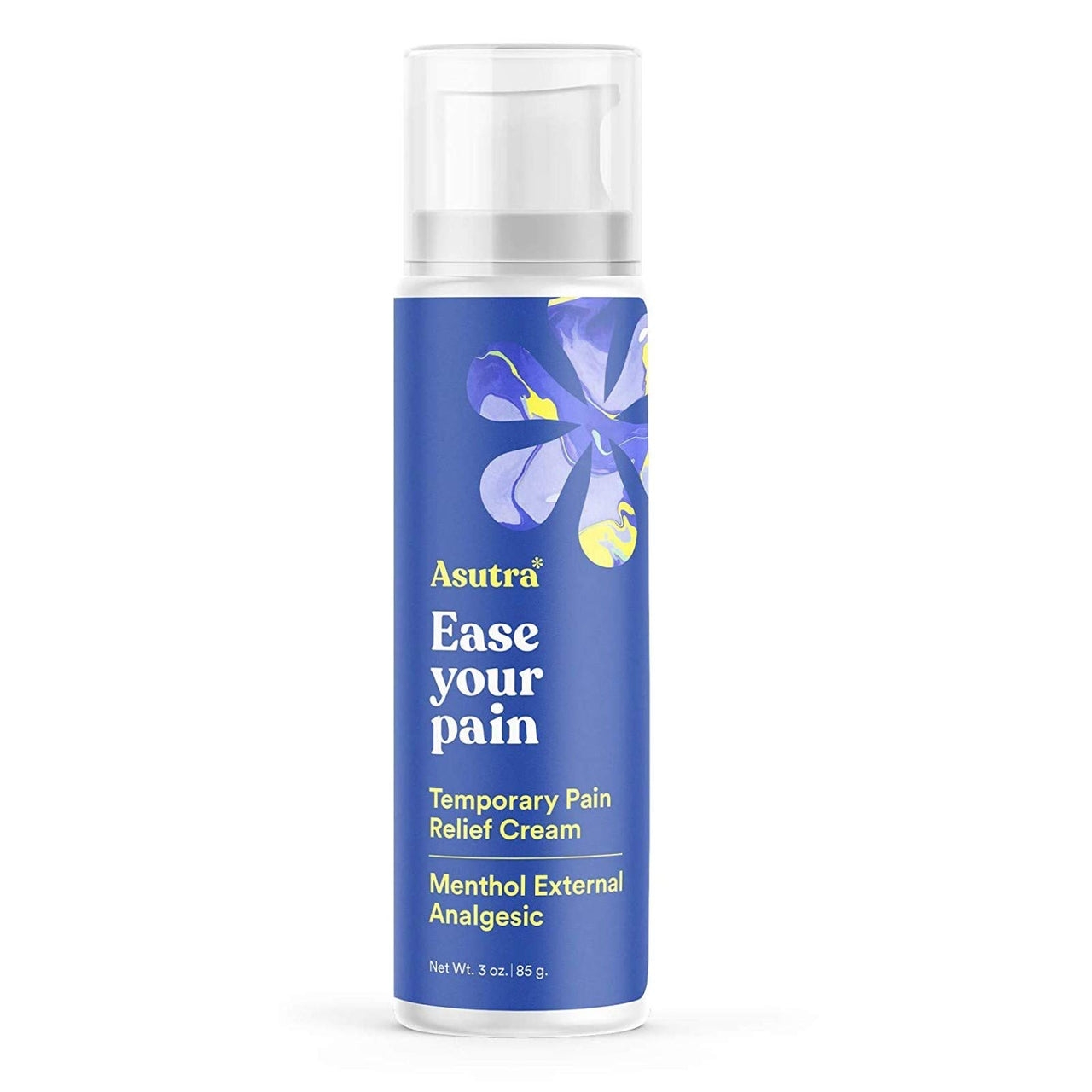 ASUTRA Relief Cream, 3 oz - Cooling Sensation, Temporary Relief from Muscle Discomfort and Soreness, 4% Menthol, Arnica Montana, and Dimethyl Sulfone (MSM)