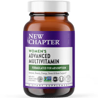 Thumbnail for New Chapter Women's Multivitamin Advanced Formula for Stress, Bone, Immune, Beauty & Energy Support, Higher Levels of Whole-Food Fermented Essential Nutrients for Women + Iron + Vitamin D3, 120 Count