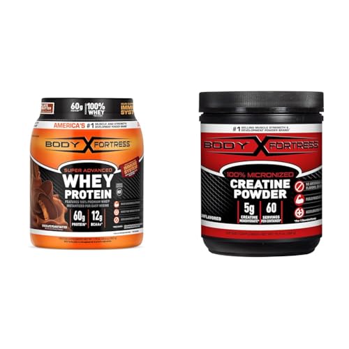 Image 1 of Default Title for the product Body Fortress Super Advanced Whey Protein Powder and Micronized Creatine Monohydrate Bundle