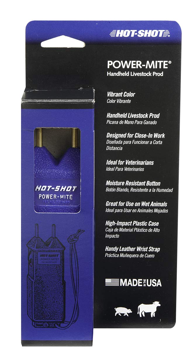 HOT-SHOT® Power-Mite® Pocket-Size Electric Livestock Prod | Pocket Sized Cattle Prod | Handheld Livesock Prod