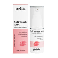 Thumbnail for Stratia Soft Touch Dark Spot Corrector with 10% Mandelic Acid Serum for Fine Lines, Skin Texture & Blemishes - Collagen Booster, AHA Exfoliant and Pore Minimizer, 1.3 Fl Oz