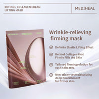 Thumbnail for Mediheal Retinol Collagen Cream Lifting Mask (10 Counts) for V Line Mask, Anti-Aging - Helps Reduce Fine Lines & Wrinkles, and Smoothens Skin