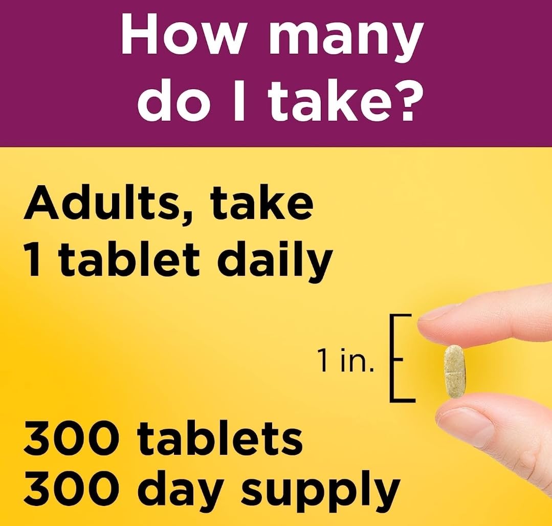 Nature Made Multivitamin For Him with No Iron, Mens Multivitamins for Daily Nutritional Support, Multivitamin for Men, 300 Tablets, 300 Day Supply