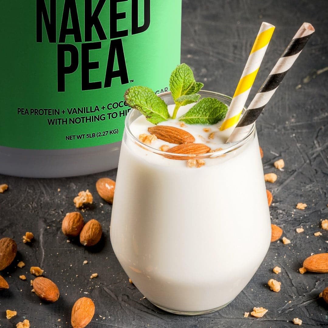 NAKED Vanilla Pea Protein Isolate 1LB Pure Micronized Creatine Monohydrate 1,000g (200 Servings) – Vegan; Bulk; Non-GMO; Gluten Free; Soy Free