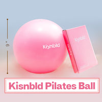 Thumbnail for kisnbld Small Exercise Ball, 9 Inch Mini Pilates Ball, Anti Burst and Slip Resistant Mini Yoga Ball for Stability, Fitness, Physical Therapy, Stretching & Core Strength Workout at Home Gym & Office