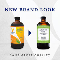 Thumbnail for The Vitamin Shoppe Sambucus Black Elderberry Extract Liquid - Immune & Seasonal Support | Concentrated Formula | 16 oz | Great Taste