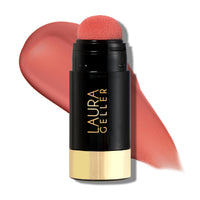 Thumbnail for LAURA GELLER NEW YORK Serum Blush Tint, Lightweight Liquid Blush for Cheeks, Weightless Watercolor Sheer Finish, Poppy Peach