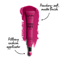 Thumbnail for NYX PROFESSIONAL MAKEUP Powder Puff Lippie Lip Cream, Liquid Lipstick - Teenage Dream (Hot Pink)