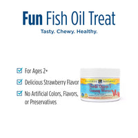 Thumbnail for Nordic Naturals Nordic Omega-3 Gummy Worms, Strawberry - 30 Gummy Worms - 63 mg Total Omega-3s with EPA & DHA - - 30 Servings