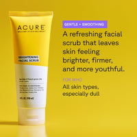 Thumbnail for Acure Brightening Facial Scrub for a Youthful, Brighter, Radiant Complexion | With Sea Kelp & French Green Clay, 4 Fl Oz