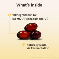Thumbnail for Jarrow Formulas MK-7 90 mcg - Bioactive Form of Vitamin K2-120 Servings (Softgels) - for Bone & Cardiovascular Health - Vitamin K2 MK-7 Dietary Supplement - Gluten Free