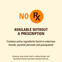 Thumbnail for WORM X PLUS 7 Way De-Wormer Chewables for Dogs - Tablets for Small Dogs & Puppies (6-25 lbs) (pyrantel pamoate/praziquantel), 6 Count