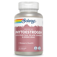 Thumbnail for SOLARAY PhytoEstrogen Menopause Supplements - Wild Yam, Black Cohosh, and Dong Quai Estrogen Pills for Women's Health - Vegan, Lab Verified, 60-Day Guarantee (30 Servings, 120 VegCaps)