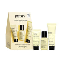 Thumbnail for philosophy purity made simple cleanse, purify, hydrate mini set