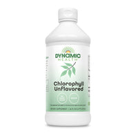 Thumbnail for Dynamic Health Liquid Chlorophyll Unflavored 100 mg, Sodium Copper Chlorophyllins with Alfalfa and Mulberry Leaves, Plant Cleanse and Deodorizing, No Added Sugar, 16 Fl Oz
