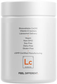 Thumbnail for Codeage Liposomal CoQ10 Supplement - 125 mg Coenzyme Q10 with Vitamin E Isomers Tocopherols - 2-Month Supply - 1 Capsule Per Serving - Liposomal Delivery - Vegan, Non-GMO, Gluten-Free - 60 Capsules
